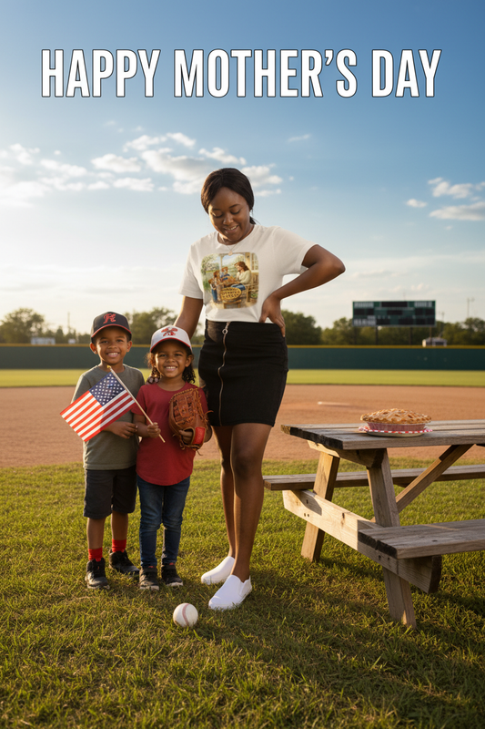 Happy Mother's Day Baseball Field Mockup