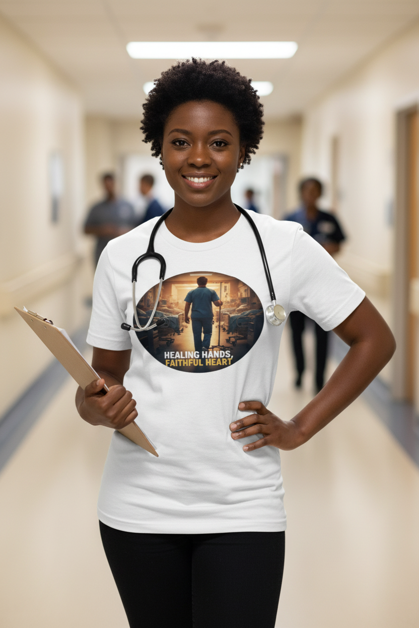 Hospital Hallway White Tee