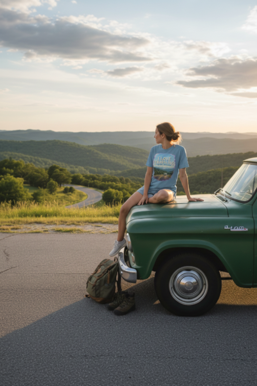 I Love Traveling - Zoomed Lifestyle Mockup