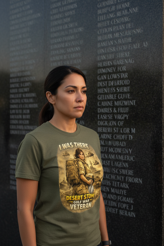 I Was There Desert Storm - Hispanic Woman Memorial