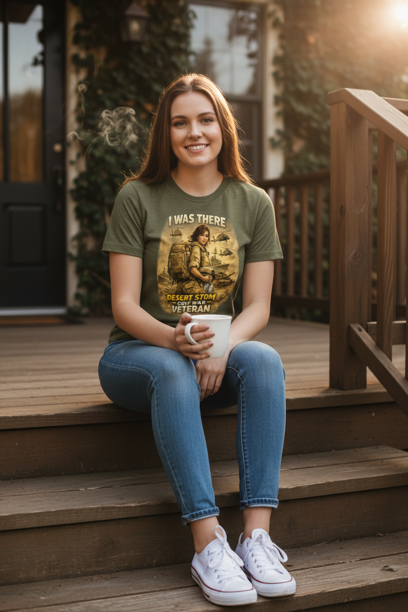 I Was There Desert Storm - Woman Porch Lifestyle