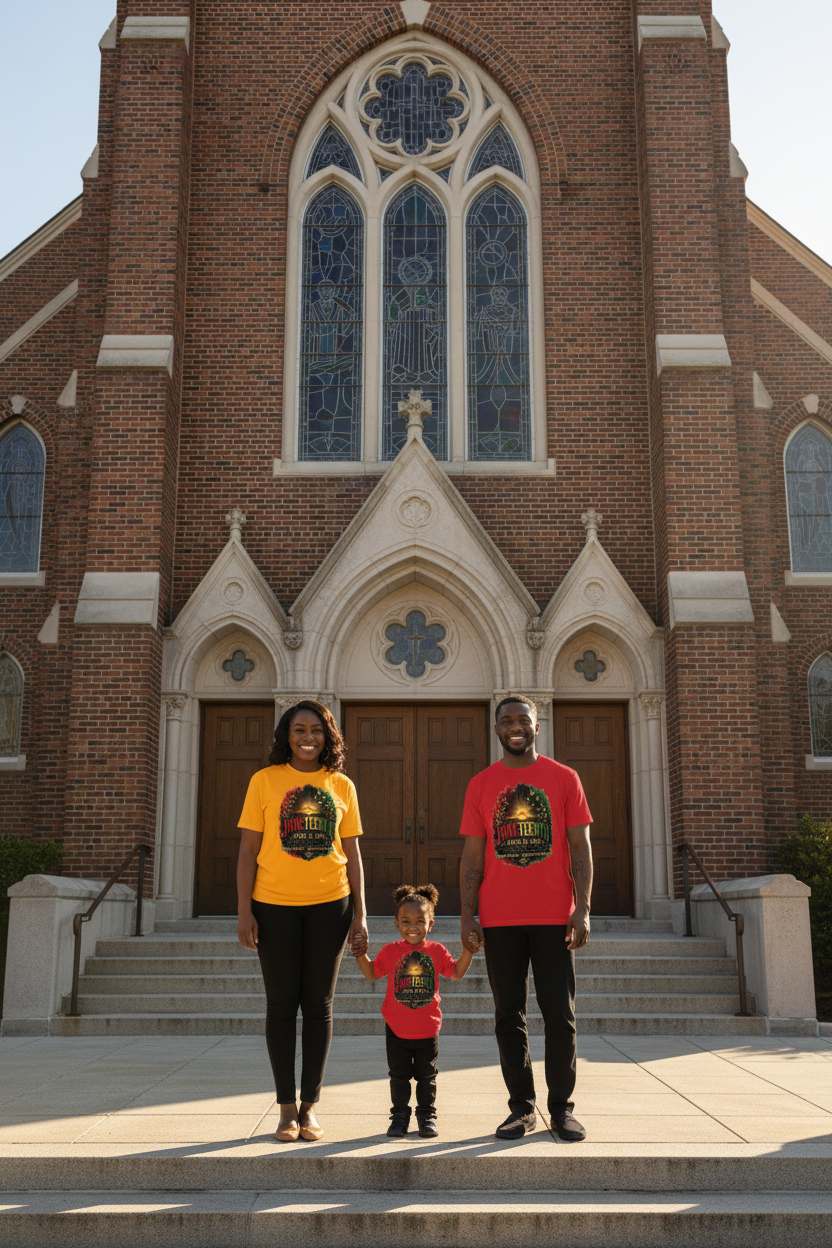 Juneteenth Freedom to Rise T-Shirt | June 19, 1865 — Honor the Past, Celebrate the Future