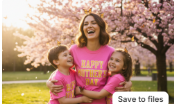 Happy Mother's Day Matching Family T-Shirts | Mom & Kids Tee | Bold Gold Letters