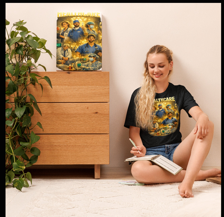 Healthcare Heroes — Short-Staffed, Never Short on Heart | TLC Through Every Shift Tee