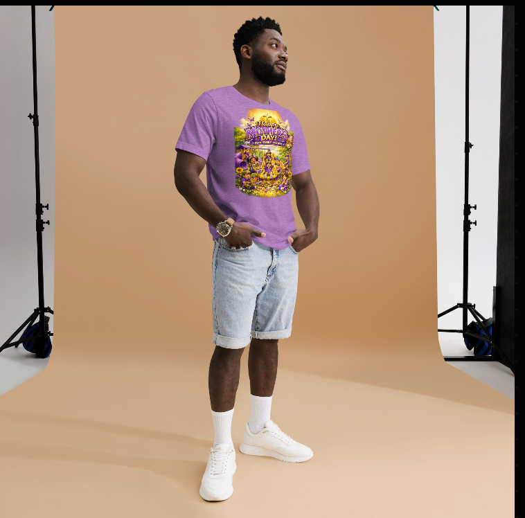 Happy Mother's Day Playground Tee – Purple & Gold Sunflower Edition