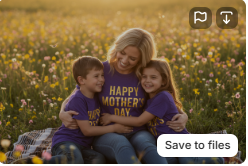 Happy Mother's Day Matching Family T-Shirts | Mom & Kids Tee | Bold Gold Letters