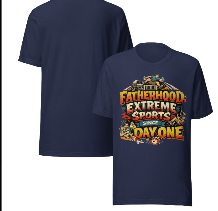 Fatherhood: Extreme Sports Since Day One T-Shirt | No One Warned You It Would Be This Wild