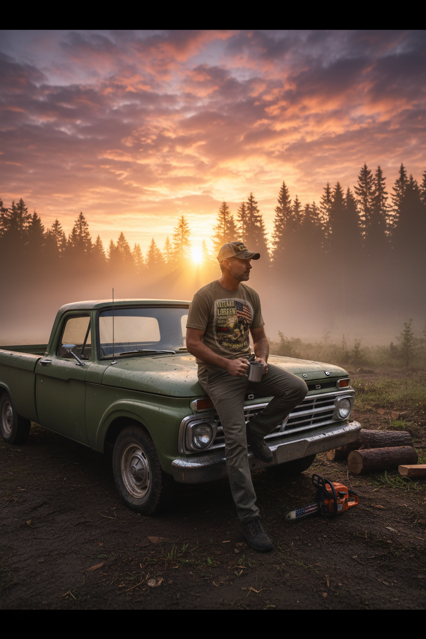 Veteran Logger Happy Father's Day T-Shirt