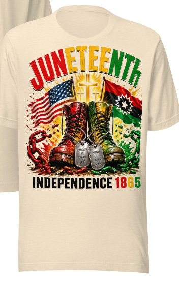 Juneteenth Independence 1865 Family T-Shirt | Freedom, Faith & Legacy Tee