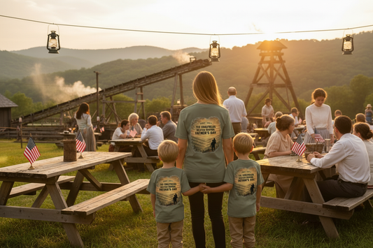 Early 1900's The Coalfields Helped Inspire Father's Day T-Shirt