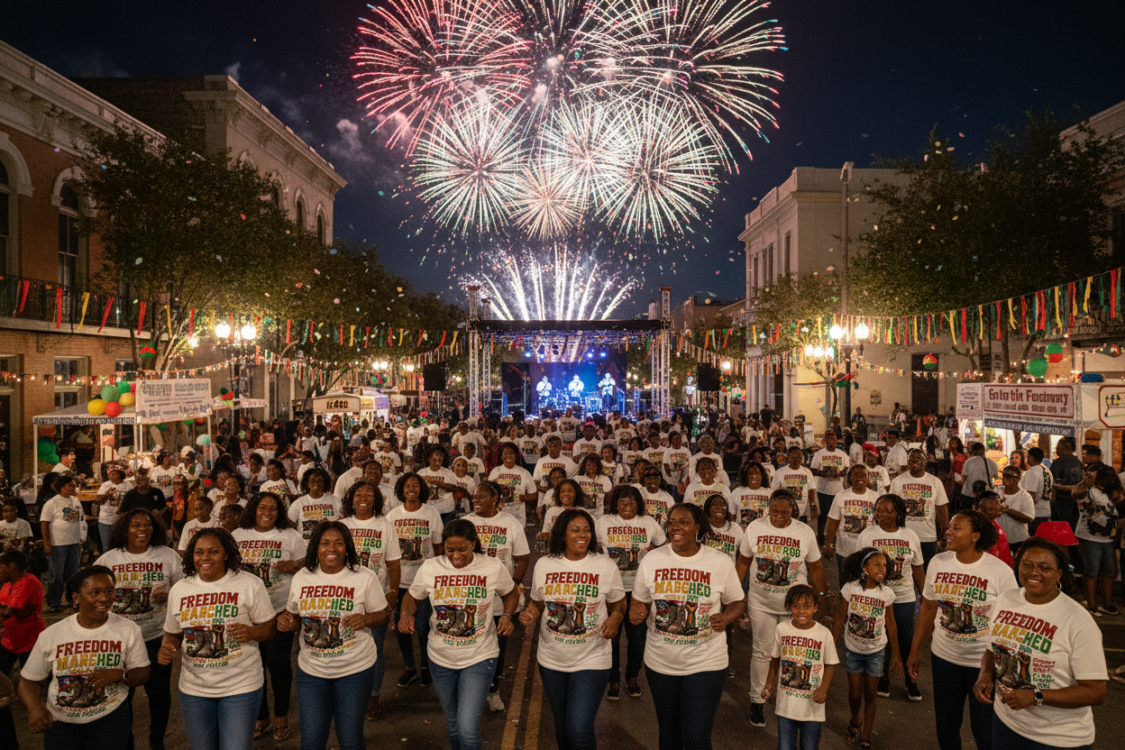 Juneteenth Galveston Celebration Mockup