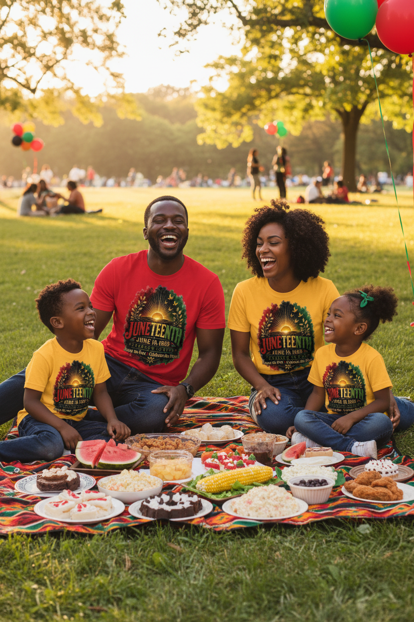 Juneteenth Freedom to Rise T-Shirt | June 19, 1865 — Honor the Past, Celebrate the Future