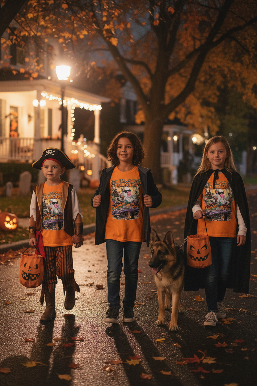 Kids Halloween Lifestyle Mockup