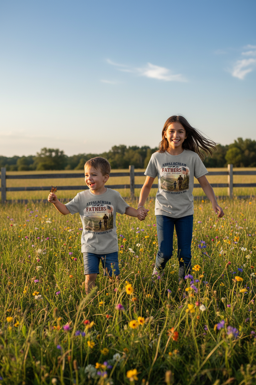 Kids in Field Mockup