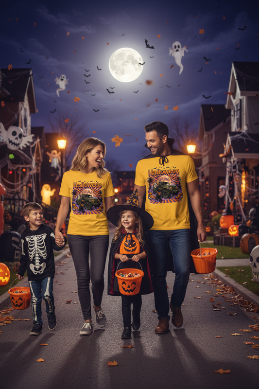 Lifestyle 2 - Family Walking Trick or Treating