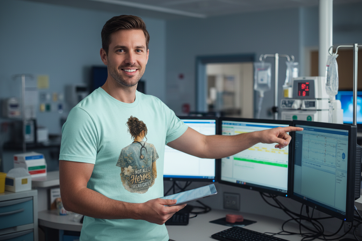 Male Nurse at ER Station