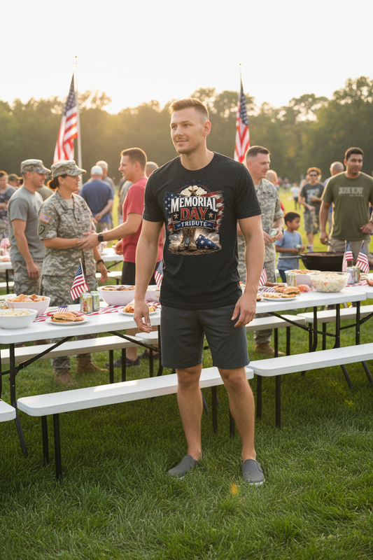 Male Soldier - Black Tee Lifestyle