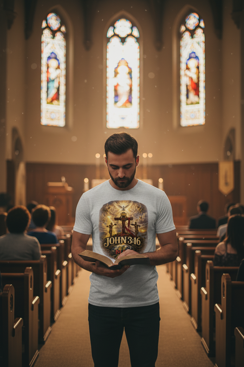 Man preaching at church
