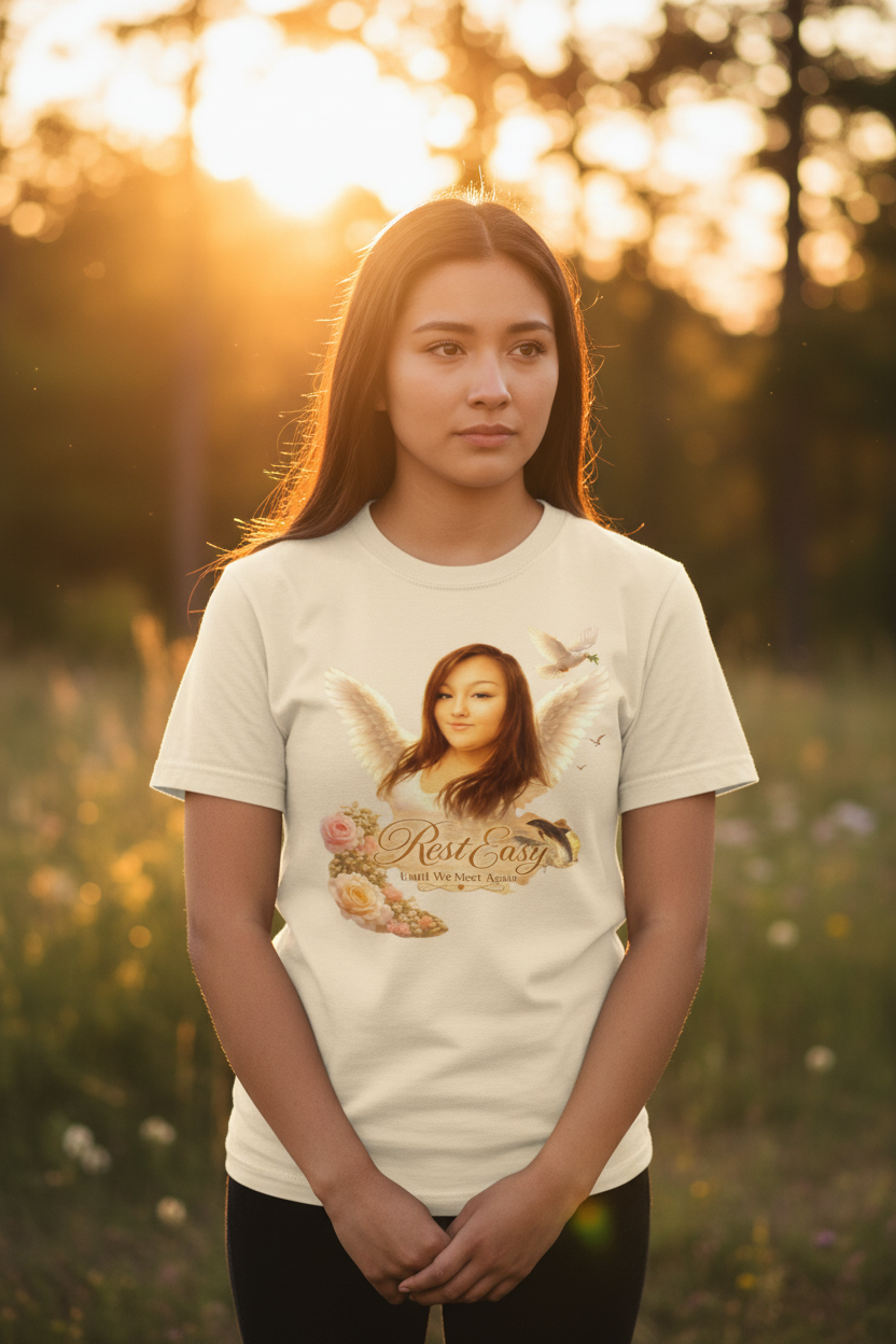 Memorial Angel T-Shirt Lifestyle Mockup