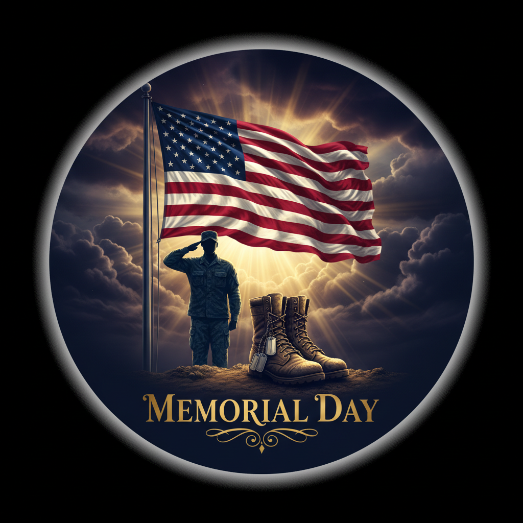 Memorial Day T-Shirt Seamless DTG Artwork