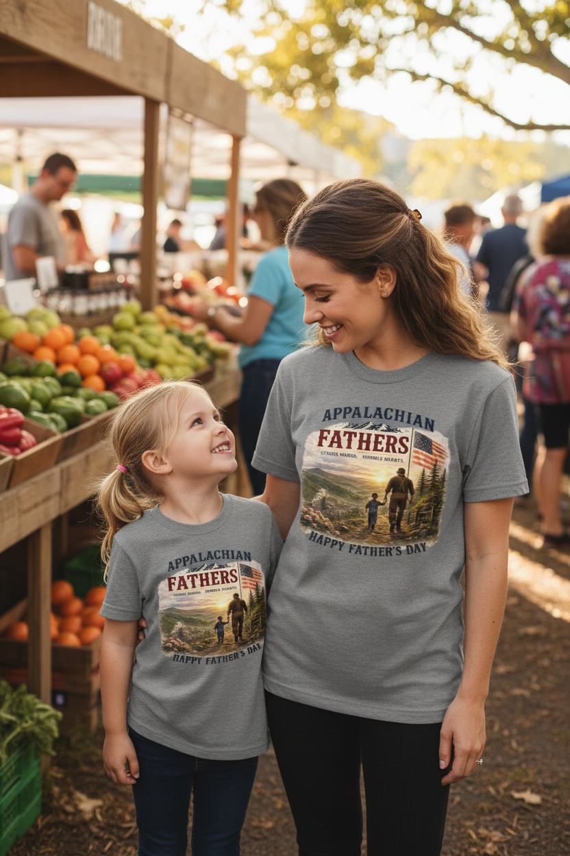 Mom and Daughter Farmers Market Mockup