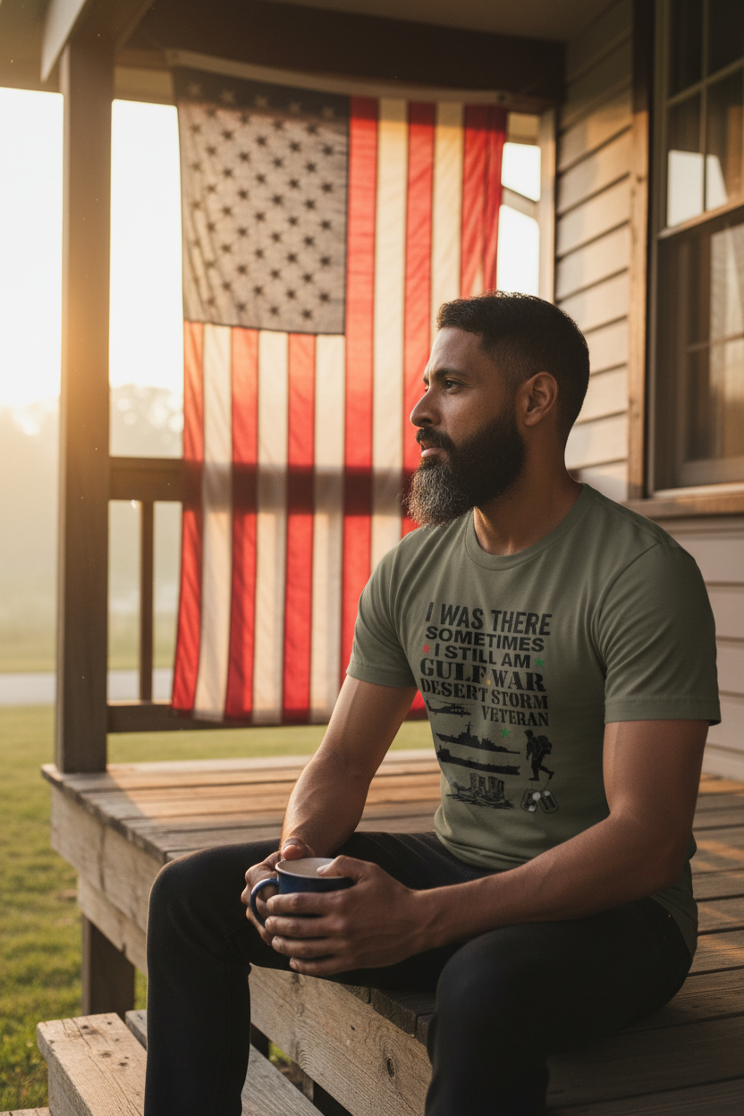 Morning Porch Reflection