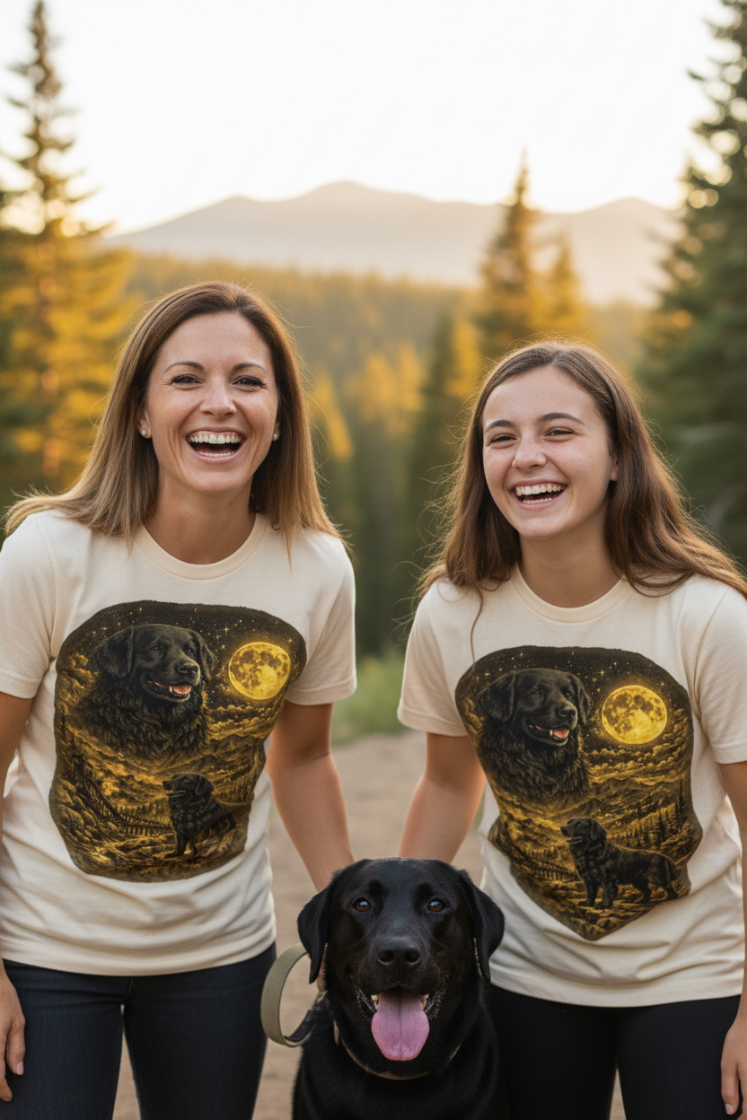 Mother and Teen Daughter Hiking Mockup
