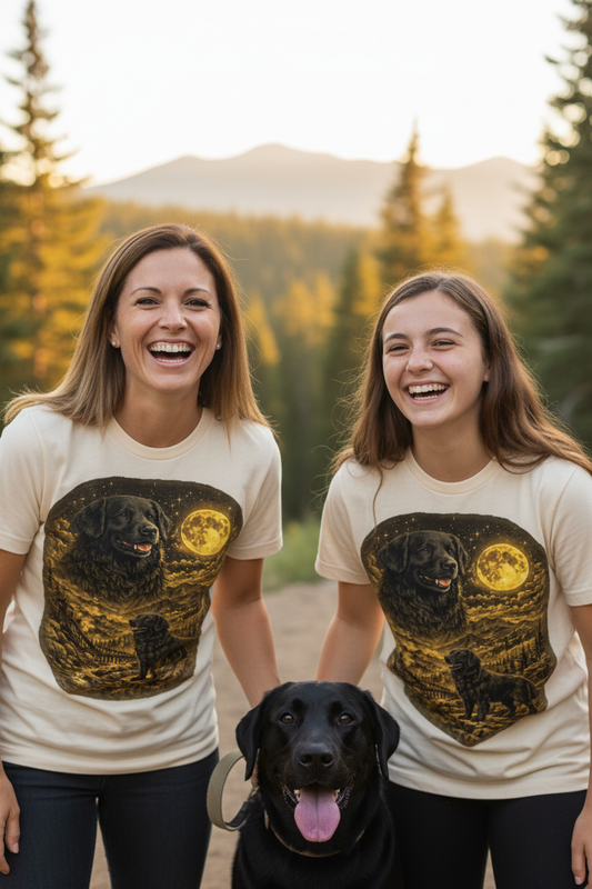 Mother and Teen Daughter Hiking Mockup