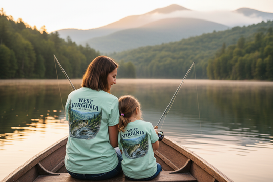 Mother & Daughter WV Bass Fishing Lifestyle Mockup