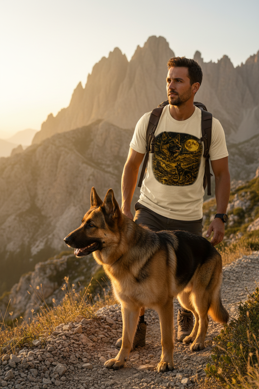 Mountain Hike at Golden Hour