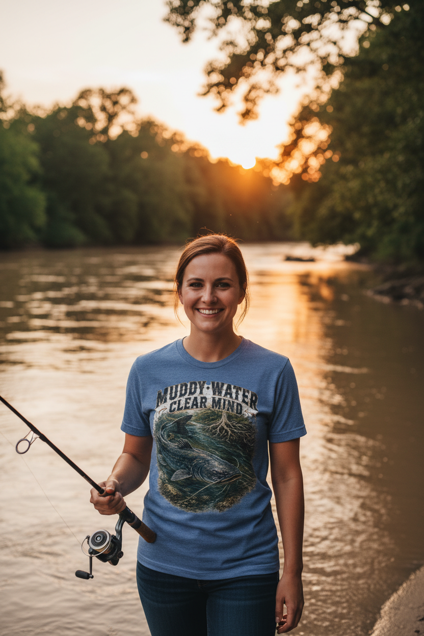 Muddy Water Clear Mind – River Lifestyle Mockup