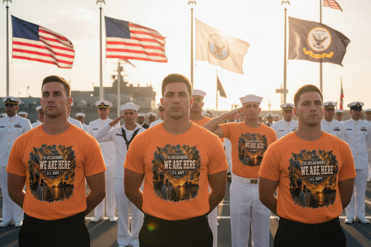 Navy Men at Ceremony