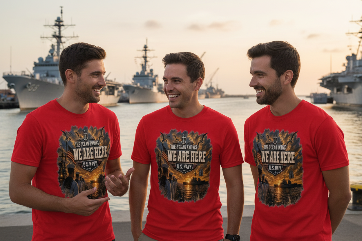 Navy Men at Shipyard