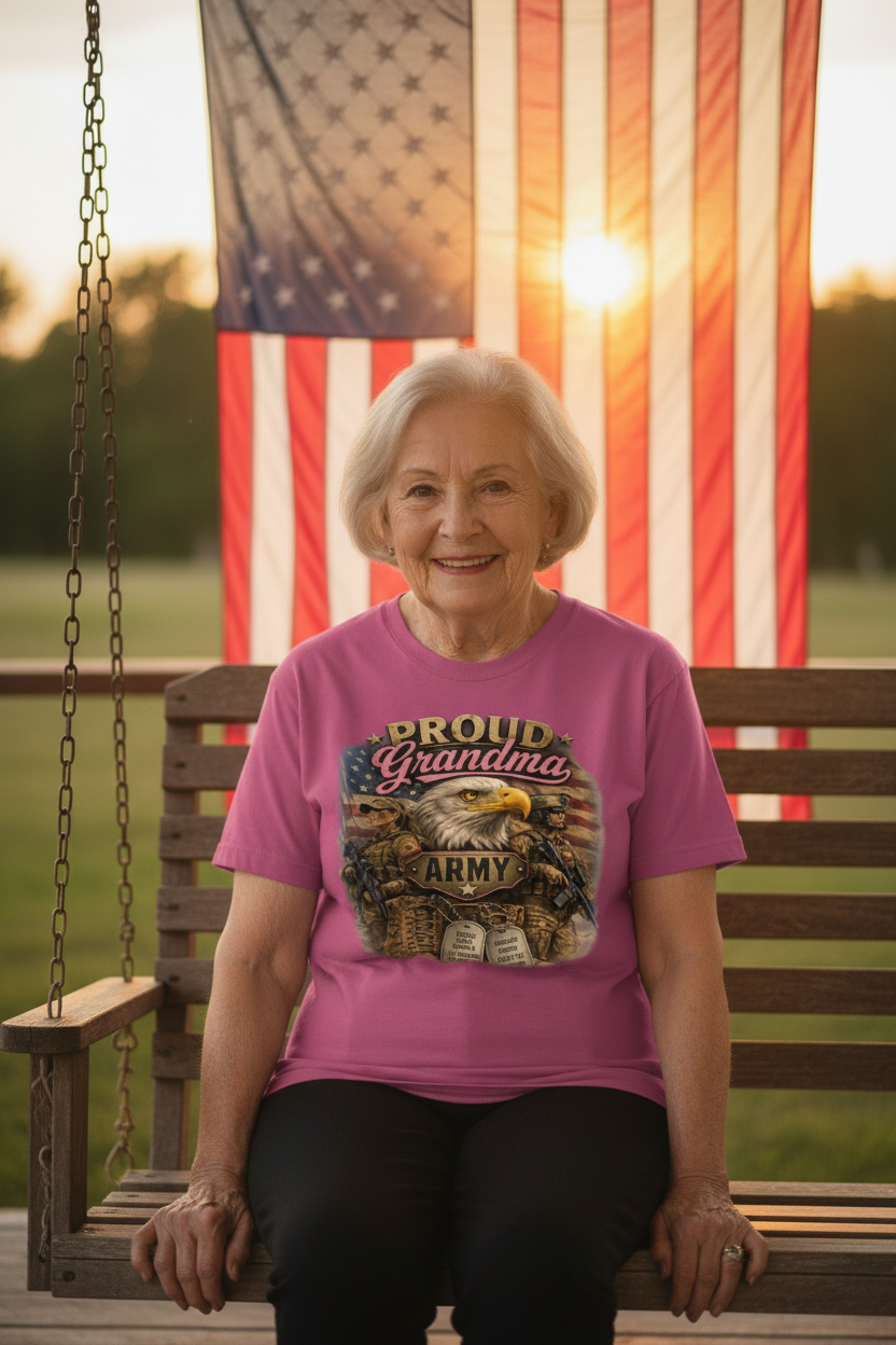 Proud Grandma Army - Porch Golden Hour