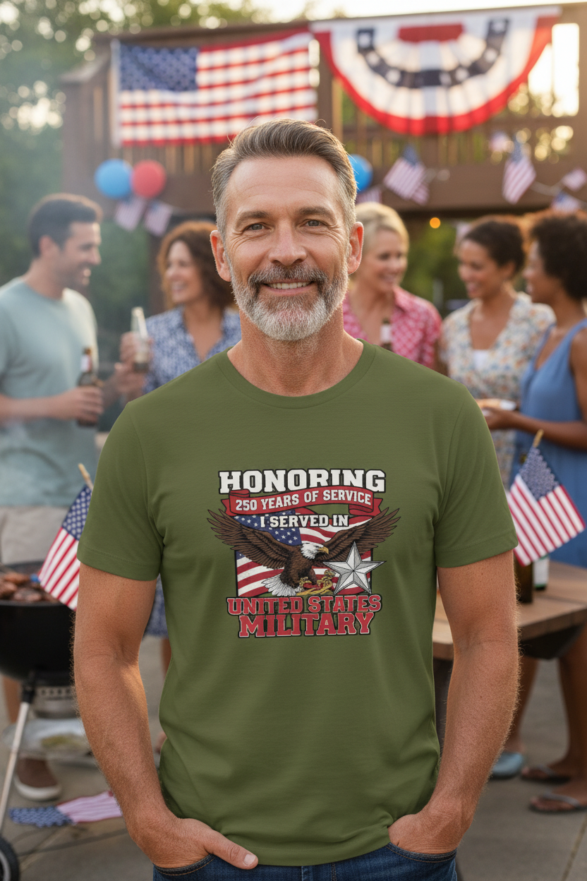 Retired Military BBQ Lifestyle Mockup