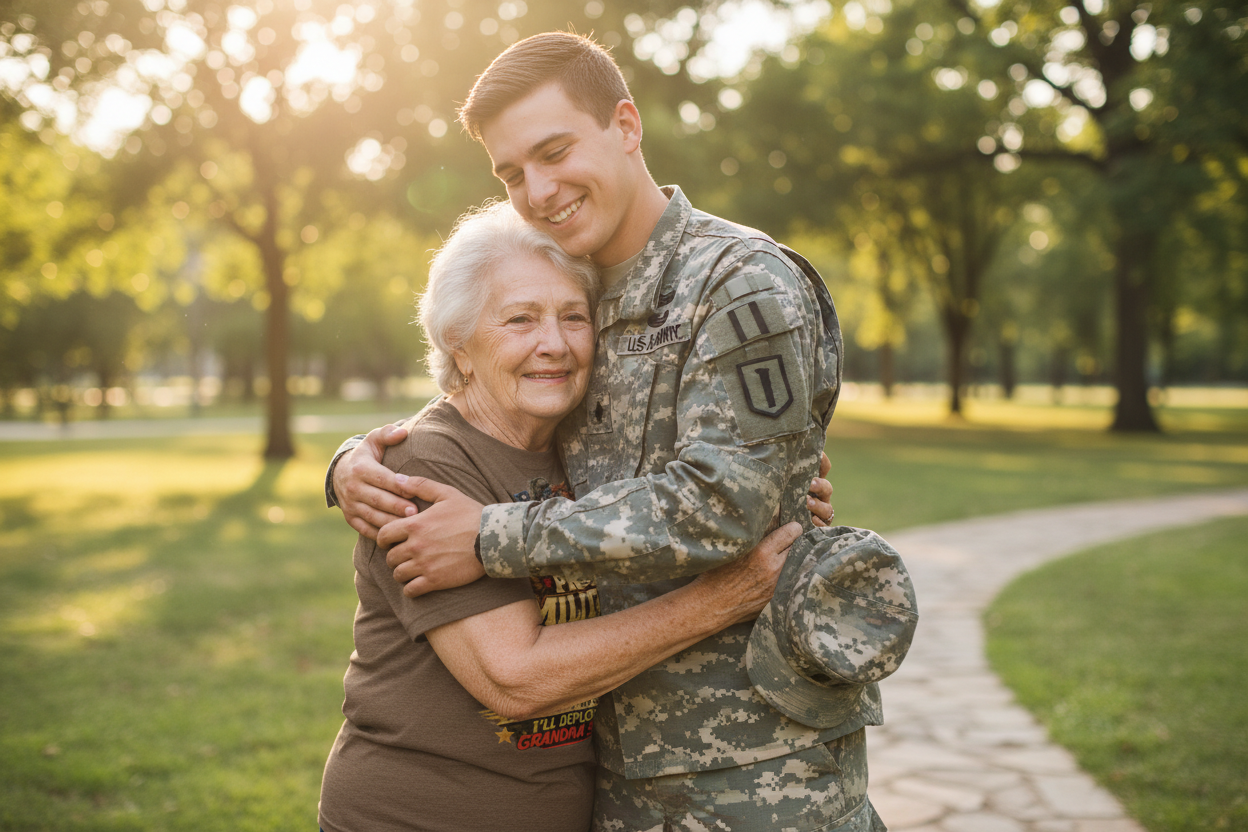 Soldier Homecoming Hug