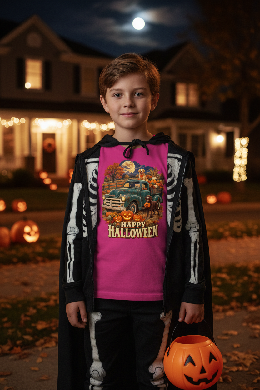 Son Halloween Truck Tee Lifestyle