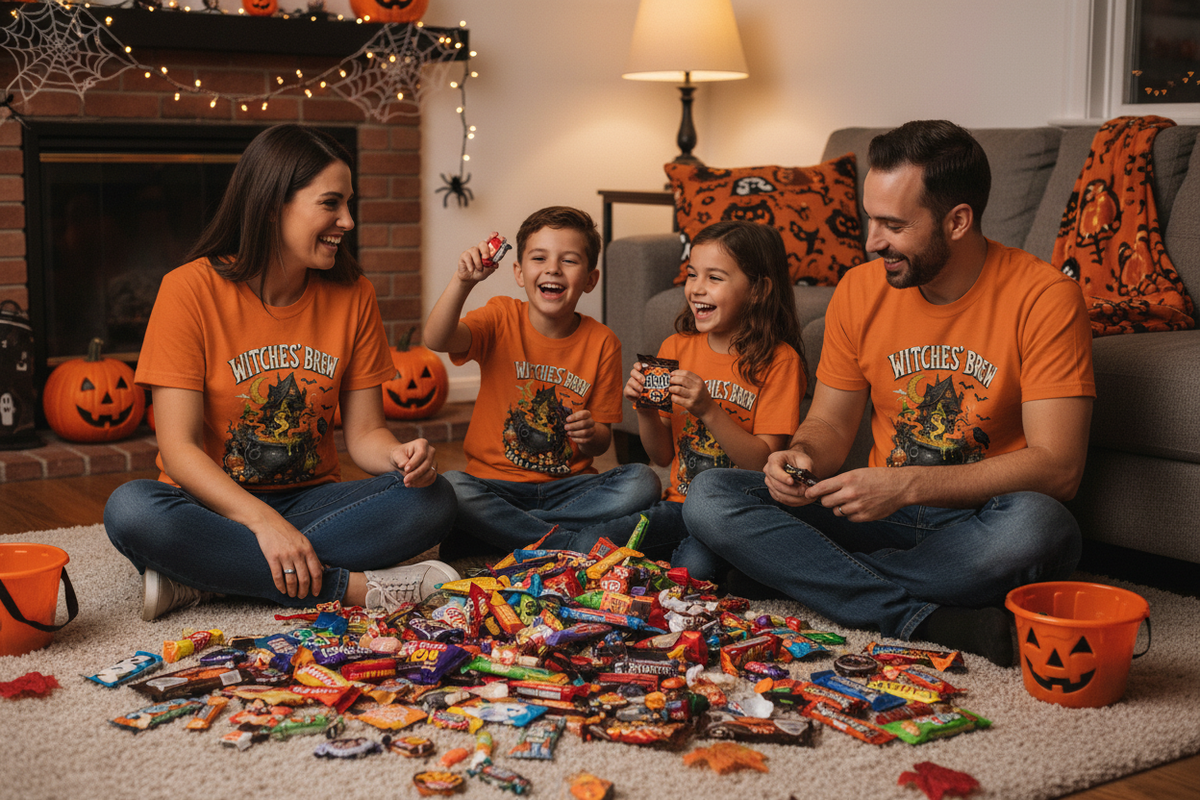 Sorting Candy at Home