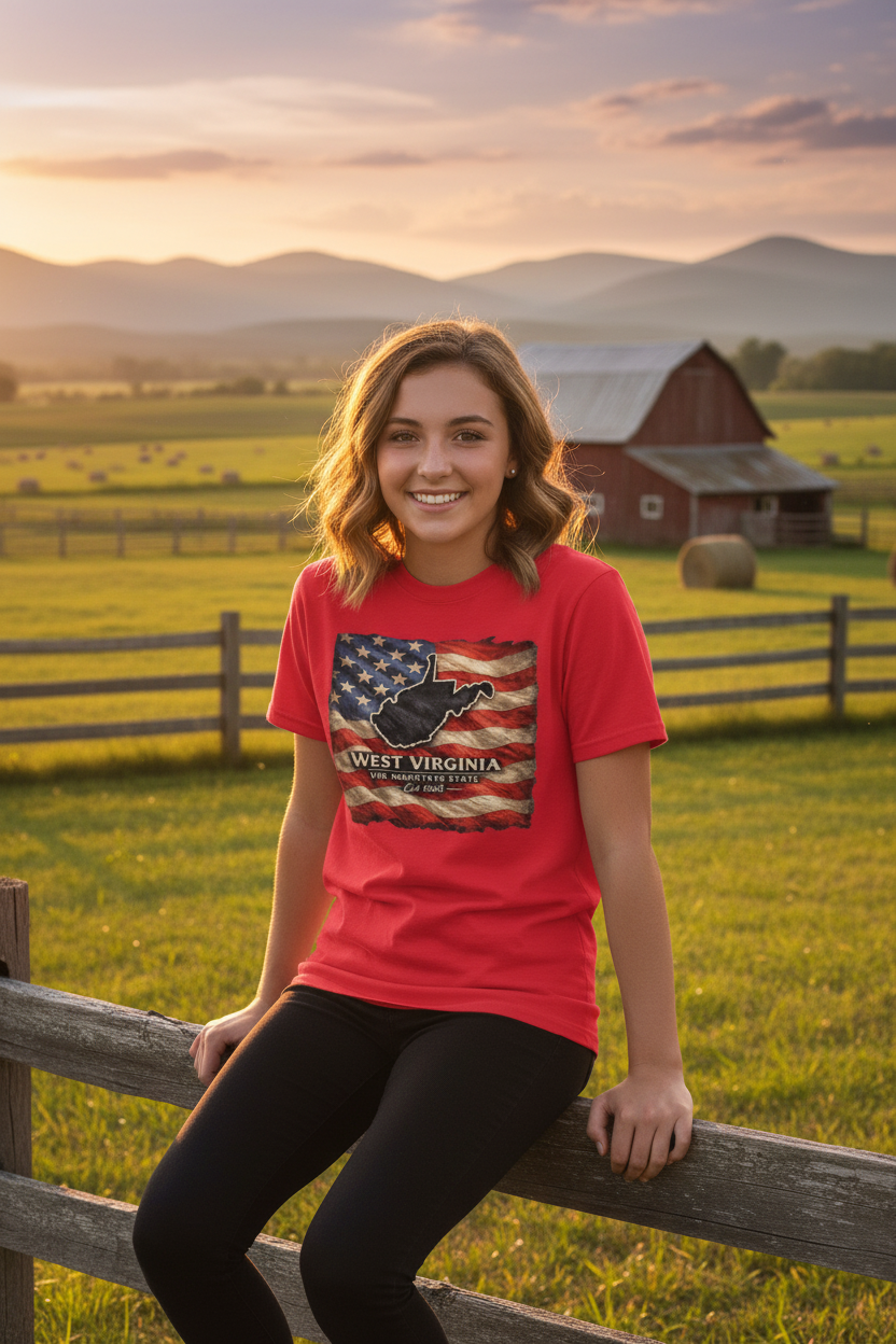 Teen Daughter on Farm Fence