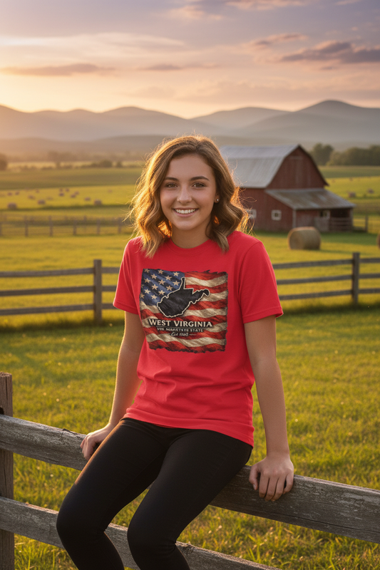 Teen Daughter on Farm Fence