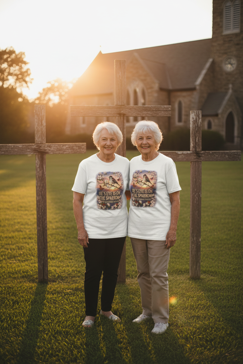 Three Crosses at Sunset