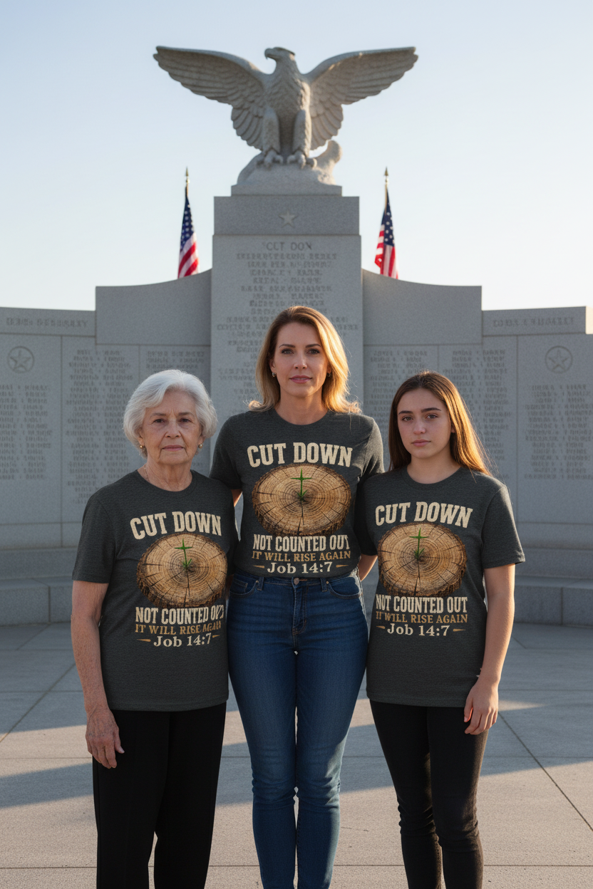 Three Generations Military Memorial Dark Heather Grey