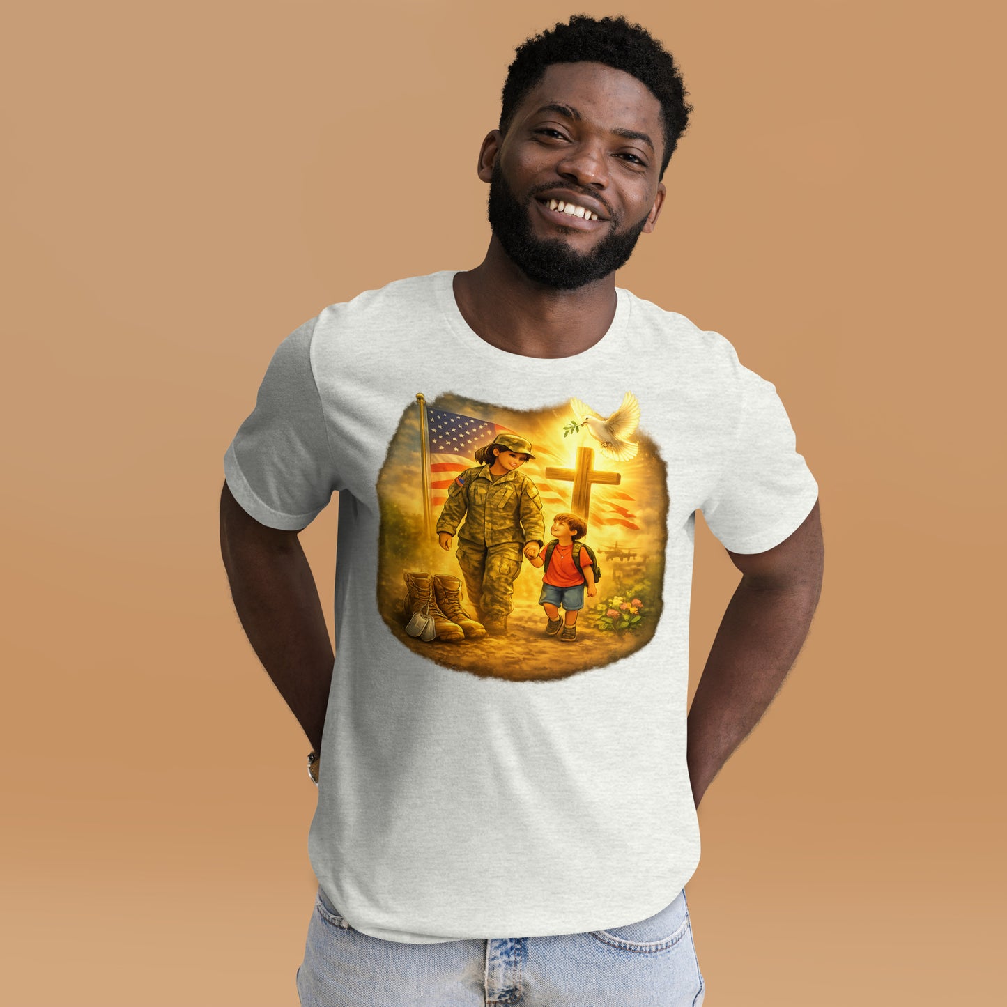 Faith to Freedom Christian Military T-Shirt | Faith-Based Apparel