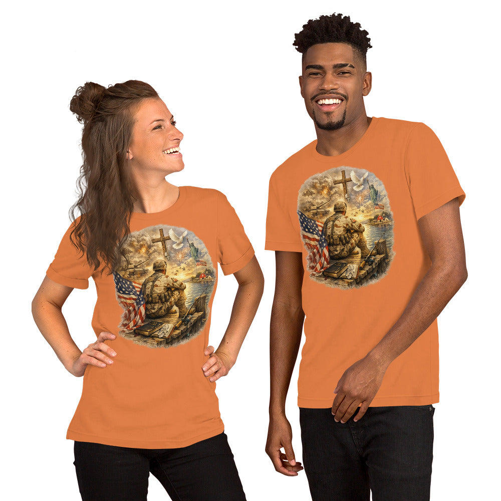 Faith to Freedom Christian Military T-Shirt | Faith-Based Apparel