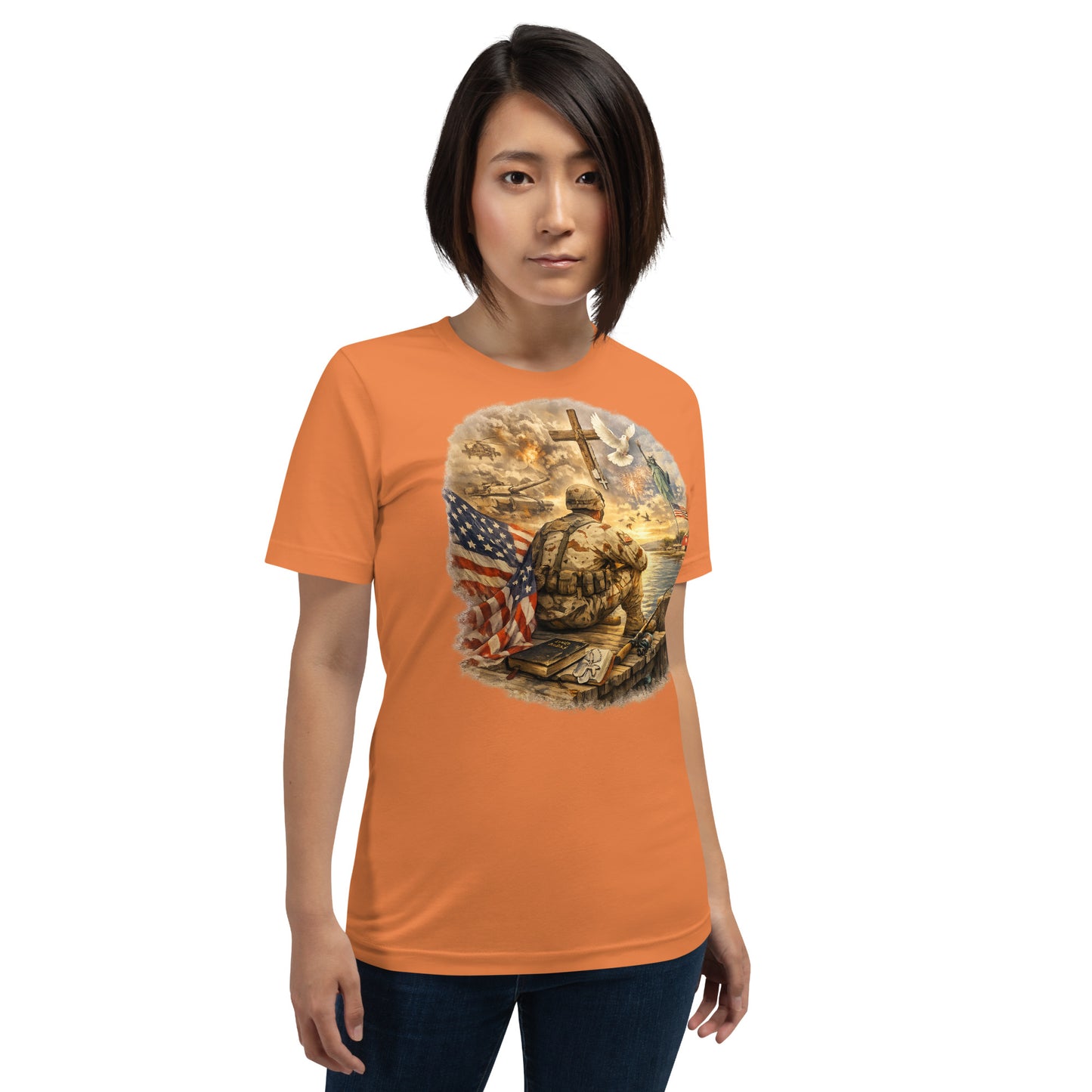 Faith to Freedom Christian Military T-Shirt | Faith-Based Apparel