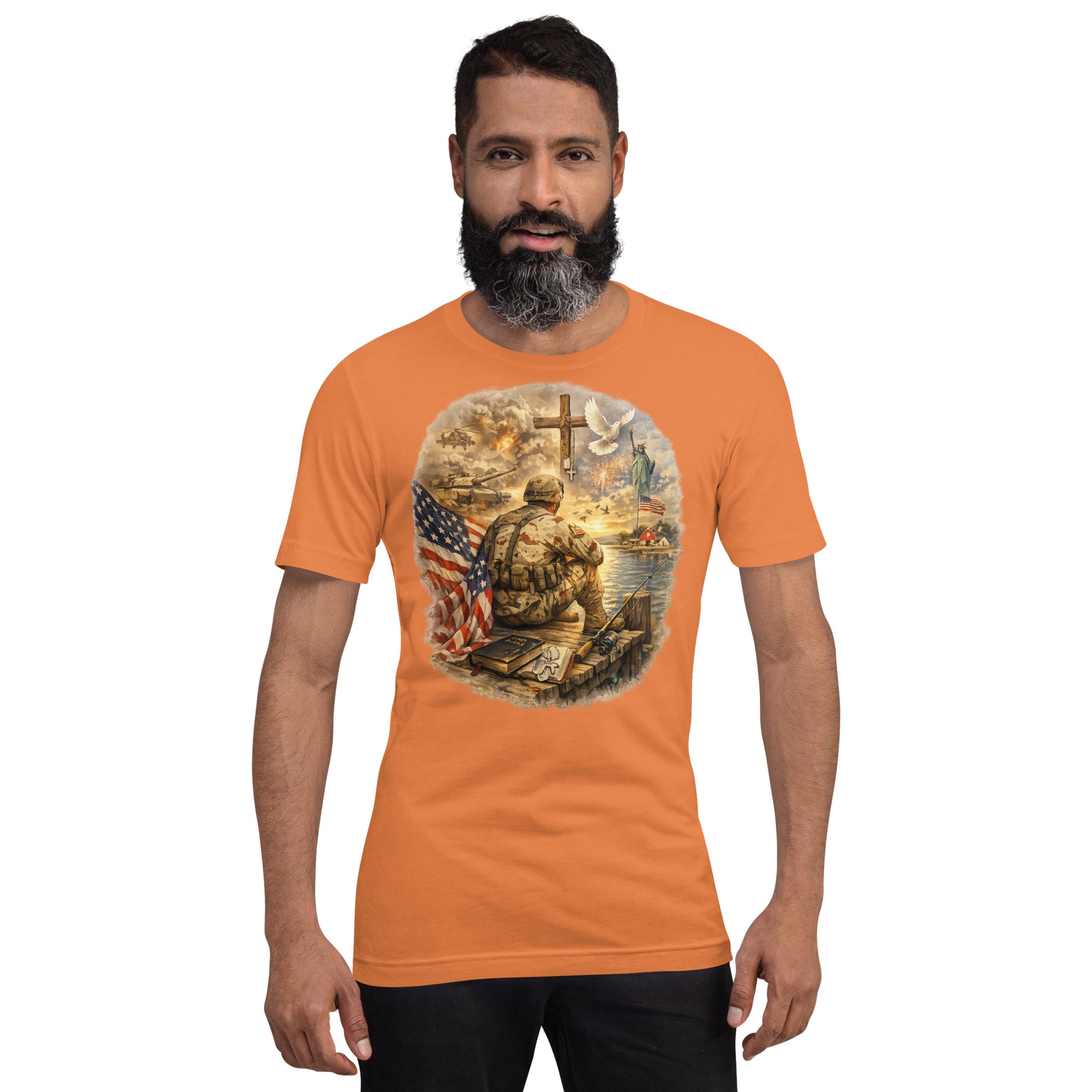 Faith to Freedom Christian Military T-Shirt | Faith-Based Apparel
