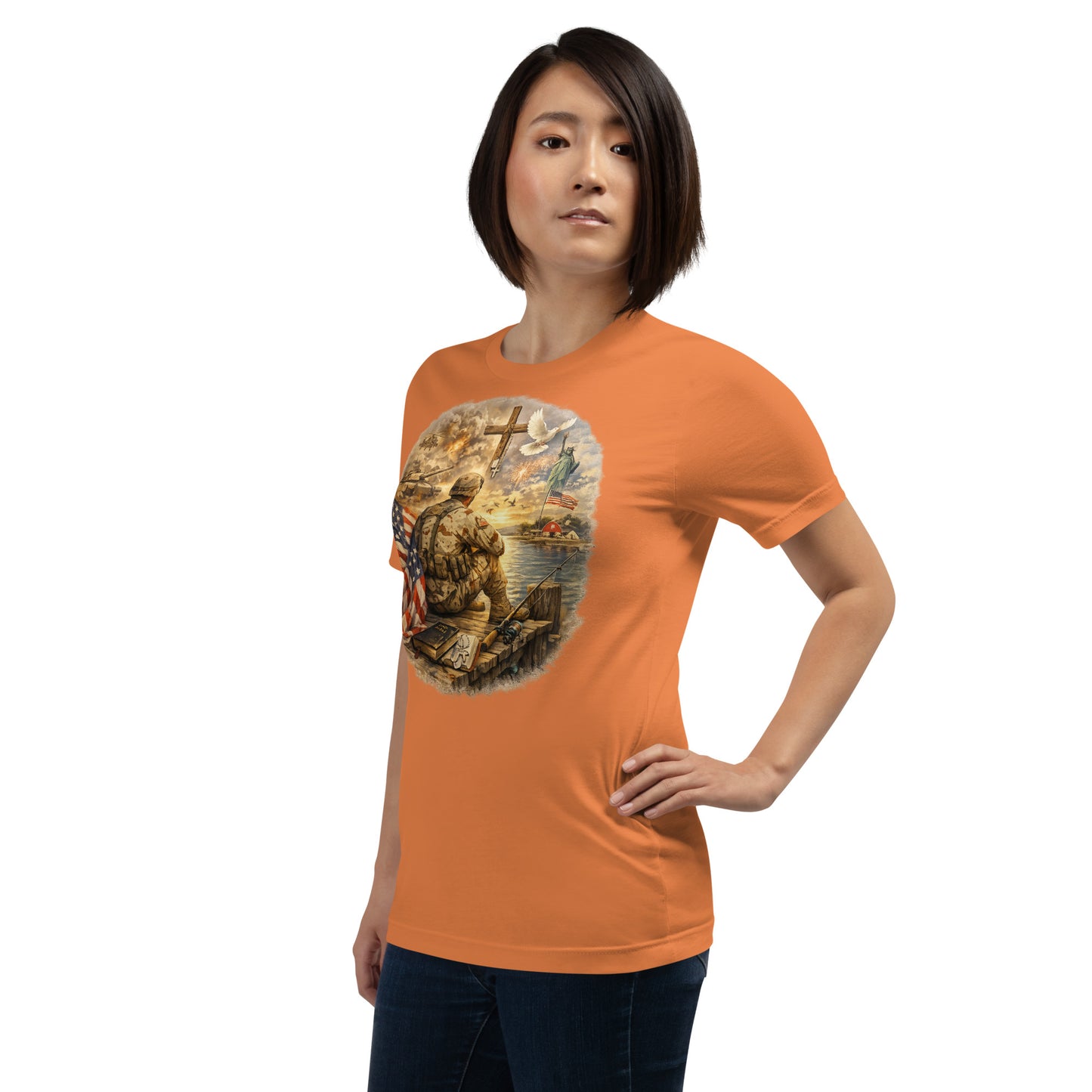 Faith to Freedom Christian Military T-Shirt | Faith-Based Apparel