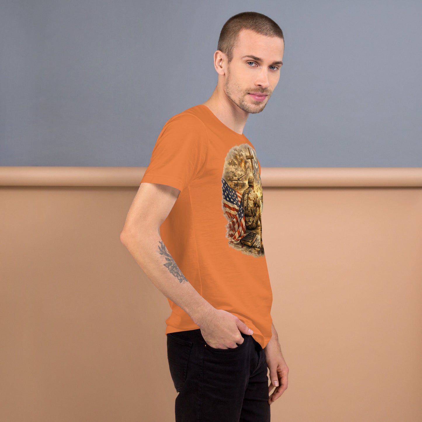 Faith to Freedom Christian Military T-Shirt | Faith-Based Apparel