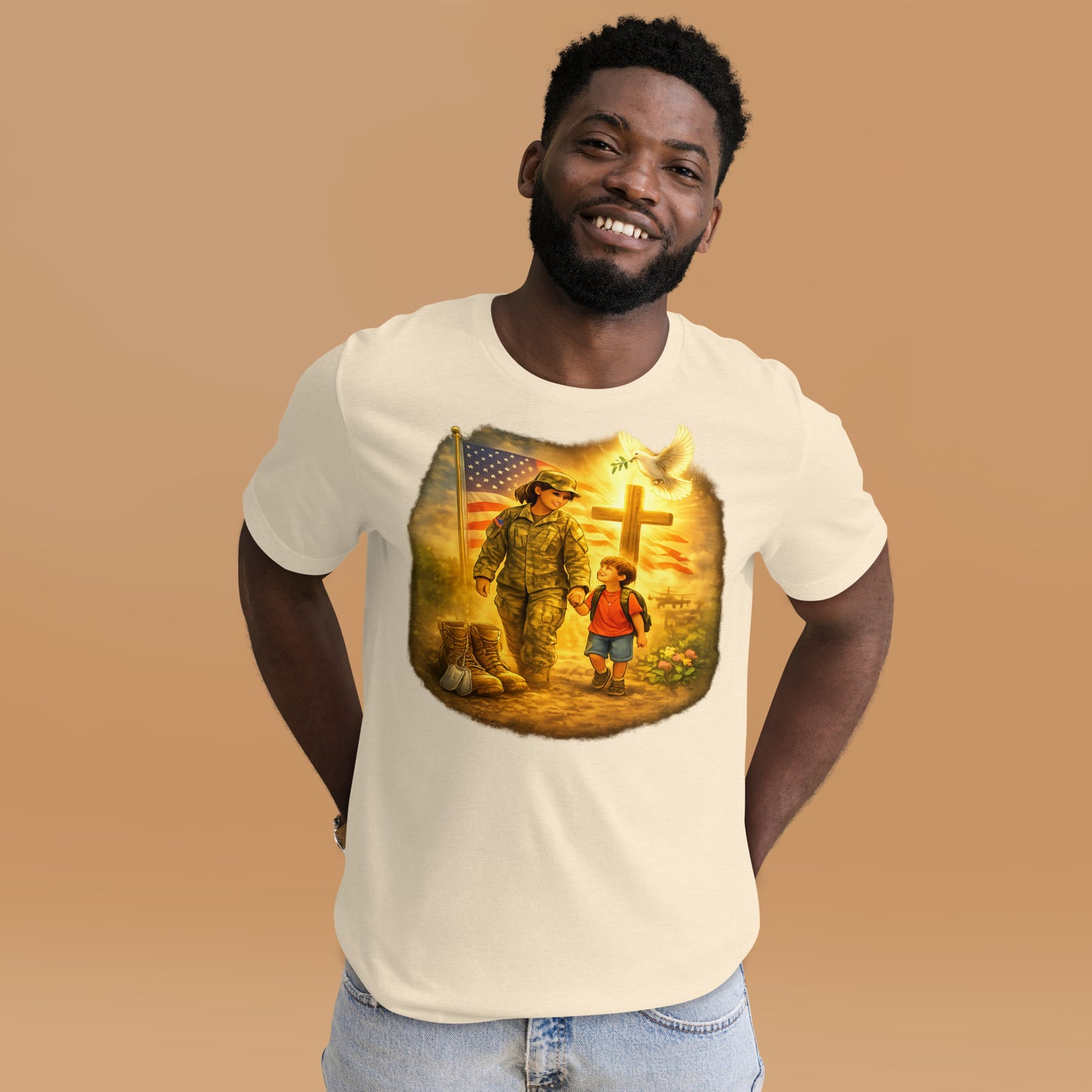 Faith to Freedom Christian Military T-Shirt | Faith-Based Apparel