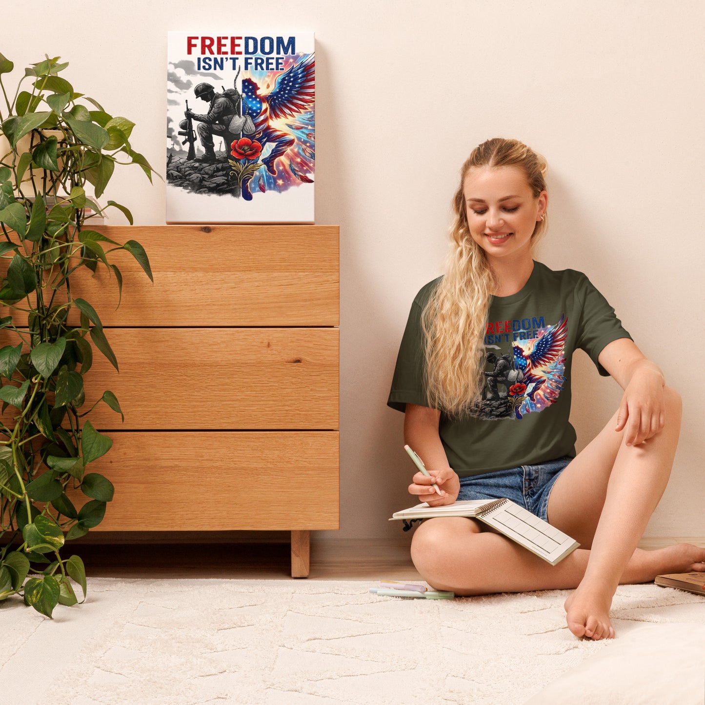 Faith to Freedom Christian Military T-Shirt | Faith-Based Apparel